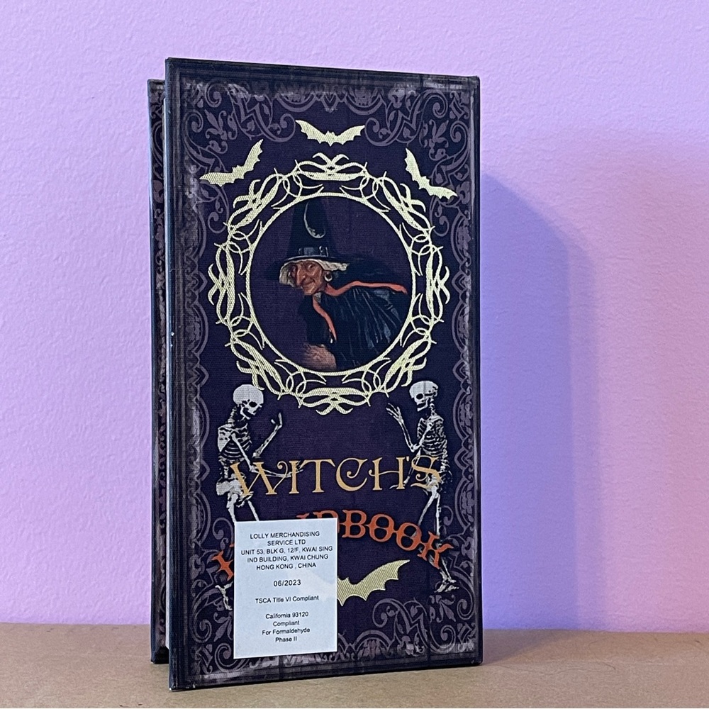 Halloween goth gothic witch handbook book storage box decor decoration jewelry - Picture 2 of 5